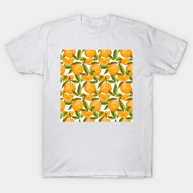 orange pattern T-Shirt by MutchiDesign